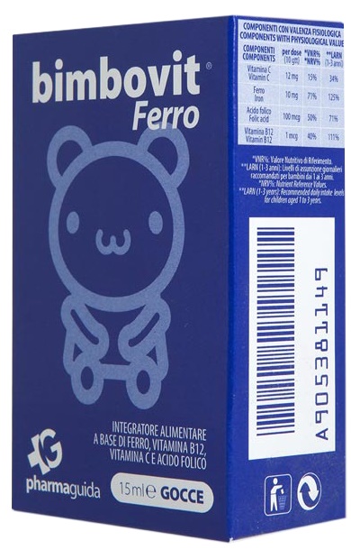 BIMBOVIT FERRO GOCCE 15 ML - goldeneffe.it