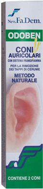 ODOBEN CONO PER PULIZIA AURICOLARE 2 PEZZI - goldeneffe.it