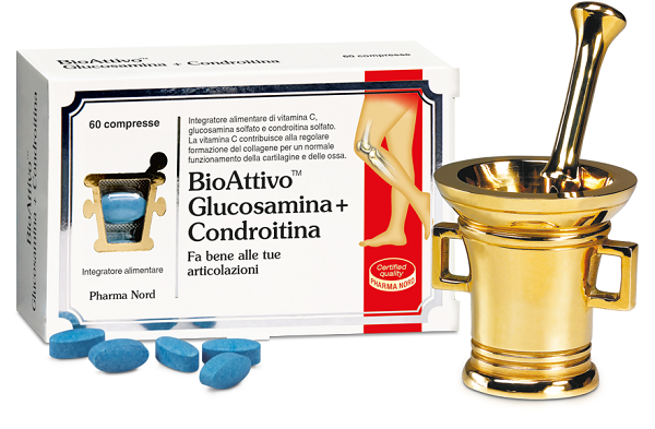 BIOATTIVO GLUCOSAMINA + CONDROITINA 60 COMPRESSE - goldeneffe.it