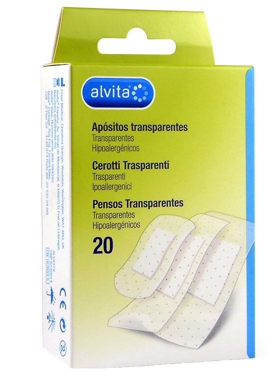 CEROTTO TRASPARENTE 20 PEZZI ALVITA - goldeneffe.it