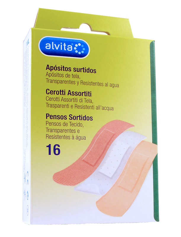 ALVITA CEROTTI ASSORTITI 16 PEZZI - goldeneffe.it