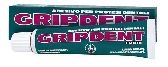 GRIPDENT FORTE ADESIVO PER PROTESI DENTARIA 40 G - goldeneffe.it