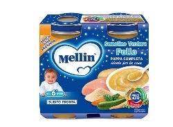 MELLIN BABY CENA COMPLETA POLLO VERDURE 2 PEZZI 200 G - goldeneffe.it