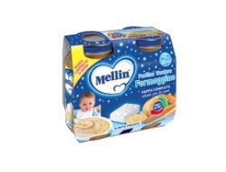 MELLIN BABY CENA COMPLETA FORMAGGINO PASTICA 2 PEZZI DA 200 G - goldeneffe.it