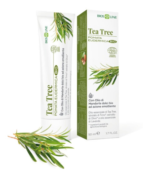 BIOSLINE TEA TREE POMATA EUDERMICA CERT ECOCERT 50 ML - goldeneffe.it