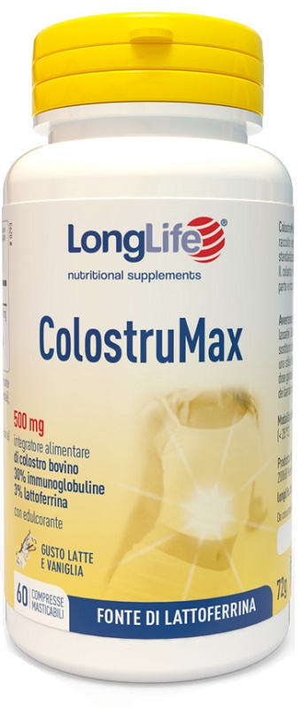 LONGLIFE COLOSTRUMAX 60 COMPRESSE MASTICABILI - goldeneffe.it