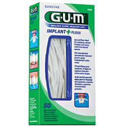 GUM IMPLANT + FLOSS FILO INTERDENTALE 50 PEZZI - goldeneffe.it