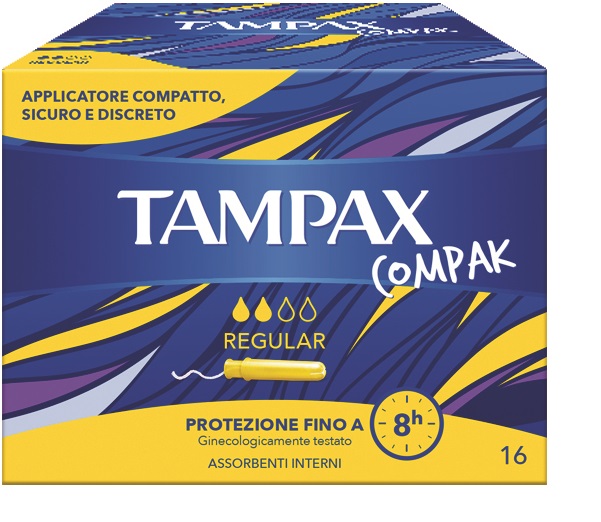 TAMPAX COMPAK REGULAR 16 PEZZI - goldeneffe.it