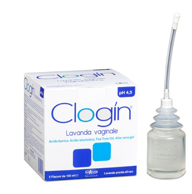 CLOGIN LAVANDA VAGINALE 5 FLACONI DA 100 ML + 5 CANNULE VAGINALI MONOUSO - goldeneffe.it