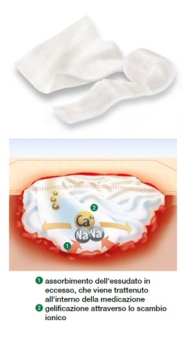 MEDICAZIONE STERILE IN ALGINATO DI CALCIO COMPRESSA SUPRASORB A 5X5 CM 10 PEZZI - goldeneffe.it