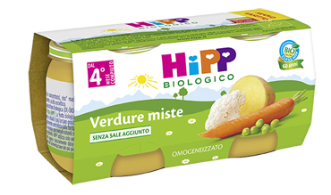 HIPP BIO HIPP BIO OMOGENEIZZATO VERDURE MISTE 2X80 G - goldeneffe.it