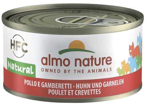ALMO NATURE CAT POLLO GAMBERI 70 G - goldeneffe.it