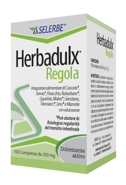 HERBADULX REGOLA 100 COMPRESSE - goldeneffe.it