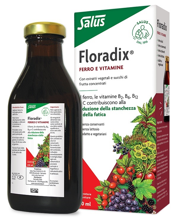 FLORADIX FERRO E VITAMINE 250 ML - goldeneffe.it