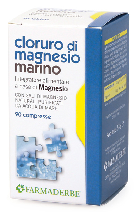 CLORURO DI MAGNESIO MARINO 90 COMPRESSE - goldeneffe.it
