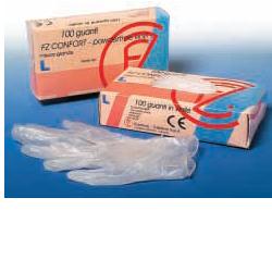 GUANTO IN VINILE CONFORT MISURA EXTRA SMALL ANTIADERENTE BIOCOMPATIBILE UTILIZZABILE ANCHE A CONTATTO CON SOSTANZE ALIMENTARI 100 PEZZI SENZA POLVERE - goldeneffe.it