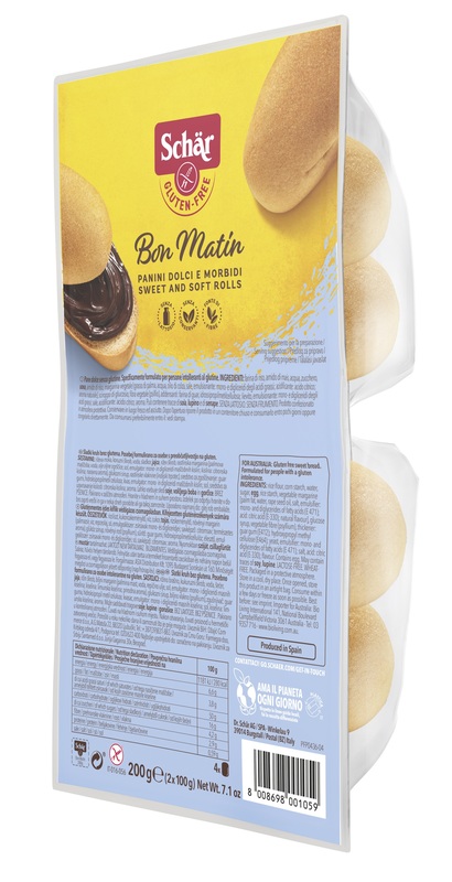 SCHAR BON MATIN PANINI DOLCI E MORBIDI SENZA LATTOSIO 2 PEZZI DA 100 G - goldeneffe.it