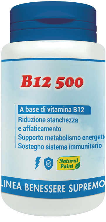 B12 500 CIANOCOBALAMINA 100 CAPSULE VEGETALI - goldeneffe.it