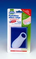 PROTETTORE ALLUCE VALGO REALIZZATO IN GEL DI SILICONE BIANCOSEMITRASPARENTE SAGOMATO PER AVVOLGERE LA PARTE DOLENTE E SENSIBILE DELL'ALLUCE IGIENEPIEDE 1 PEZZO - goldeneffe.it