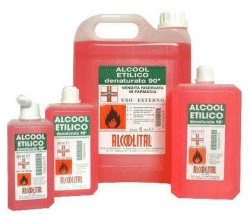 ALCOOL ETILICO DENATURATO 90% 250 ML - goldeneffe.it