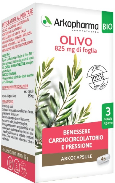 ARKO CAPSULE OLIVO BIO 45 CAPSULE - goldeneffe.it