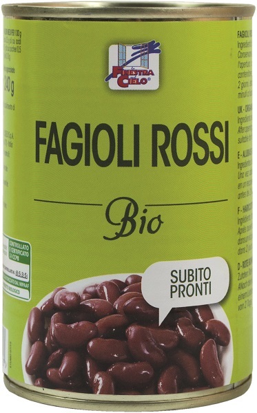 FAGIOLI ROSSI PRONTI BIO 400 G - goldeneffe.it