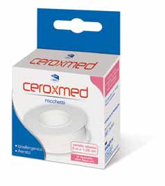 CEROTTO ADESIVO IN ROCCHETTO CEROXMED IN TESSUTO NON TESSUTO AERATO IPOALLERGENICO BIANCO 500X1,25 CM 1 PEZZO - goldeneffe.it