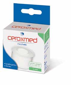 CEROTTO ADESIVO IN ROCCHETTO CEROXMED IN SETA AERATO IPOALLERGENICO BIANCO 500X2,5 CM 1 PEZZO - goldeneffe.it