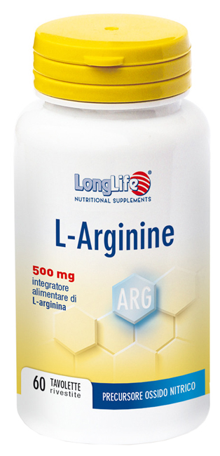 LONGLIFE L-ARGININE 60 TAVOLETTE RIVESTITE DA 900 MG - goldeneffe.it