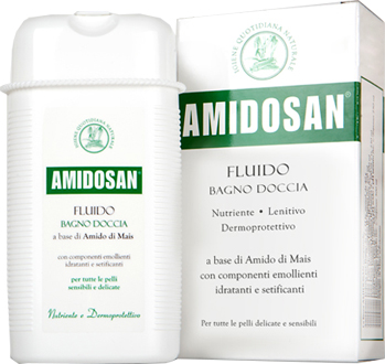 AMIDOSAN FLUIDO BAGNO DOCCIA NUTRIENTE LENITIVO RINFRESCANTE 300 ML - goldeneffe.it