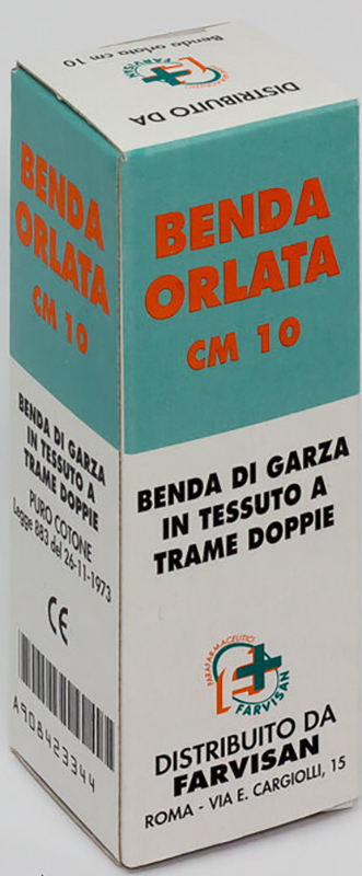 BENDA IN GARZA IDROFILA ORLATA 10X500CM - goldeneffe.it