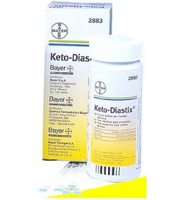 STRISCE MISURAZIONE GLICOSURIA E CHETONURIA KETODIASTIX 50 PEZZI - goldeneffe.it