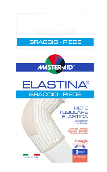 RETE TUBOLARE ELASTICA IPOALLERGENICA MASTER-AID ELASTINA BRACCIO/PIEDE 3 MT IN TENSIONE CALIBRO 4 CM - goldeneffe.it