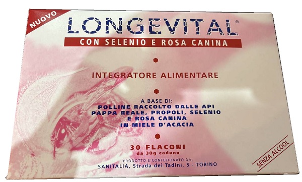 LONGEVITAL FORTE 30 FLACONCINI 30G - goldeneffe.it