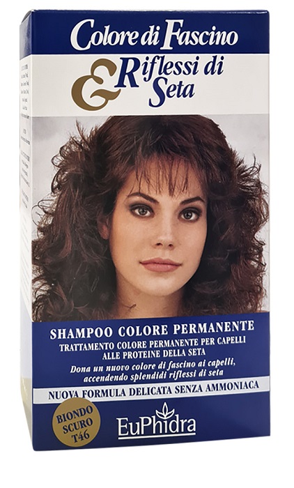 EUPHIDRA COLORE DI FASCINO & RIFLESSI DI SETA SHAMPOO COLORE PERMANENTE 46 BIONDO SCURO 120 ML - goldeneffe.it