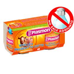PLASMON OMOGENEIZZATO VITELLO PROSCIUTTO COTTO 80 G X 2 PEZZI - goldeneffe.it