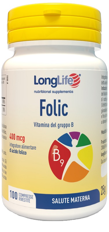 LONGLIFE FOLIC 400 MCG 100 COMPRESSE - goldeneffe.it
