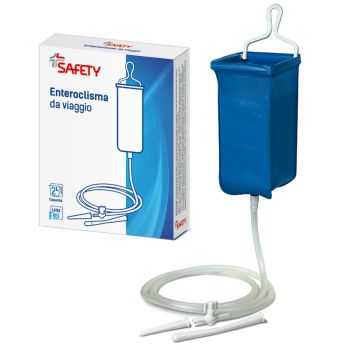 ENTEROCLISMA DA VIAGGIO KLISTER IN GOMMA CON CANNULA ANALE EVAGINALE 2 LITRI - goldeneffe.it