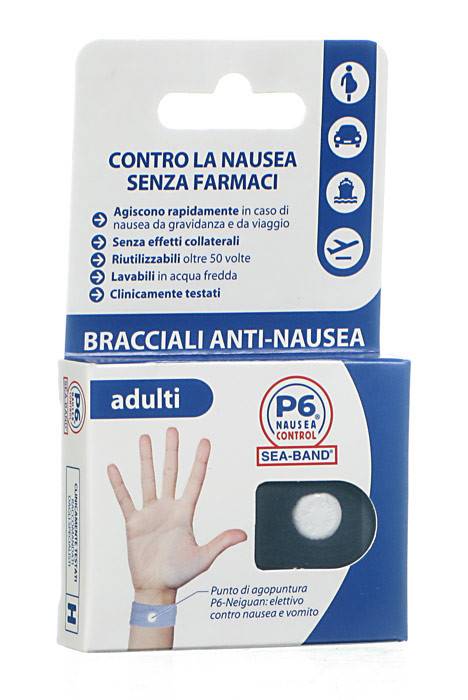 BRACCIALE ANTI NAUSEA PER ADULTI P6 NAUSEA CONTROL 2 PEZZI - goldeneffe.it