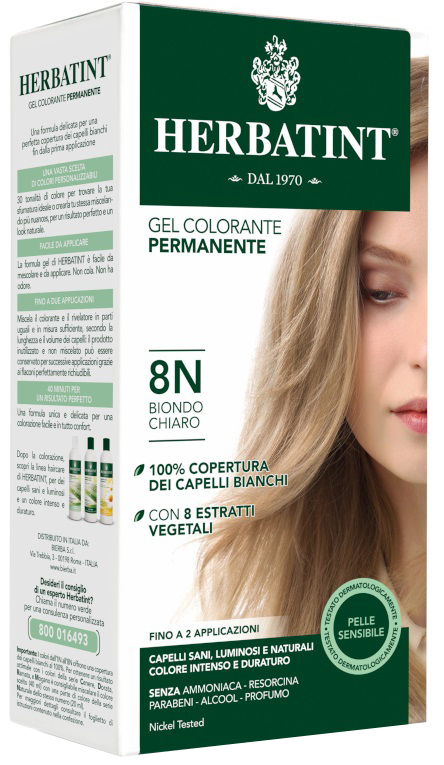HERBATINT 8N BIONDO CHIARO 150 ML - goldeneffe.it