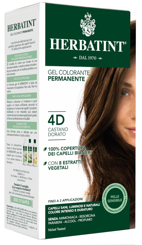 HERBATINT 4D CASTANO DORATO 150 ML - goldeneffe.it