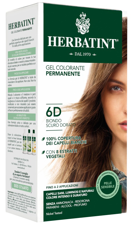 HERBATINT 6D BIONDO SCURO DORATO 150 ML - goldeneffe.it