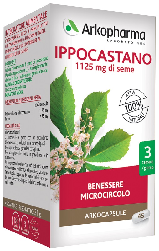 ARKO CAPSULE IPPOCASTANO 45 CAPSULE - goldeneffe.it