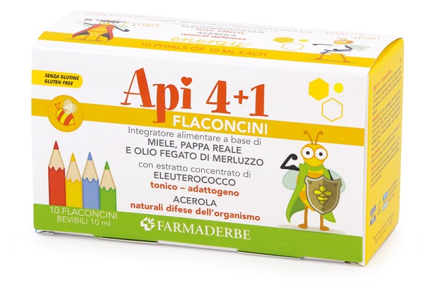 APIQUATTRO + 1 10 FLACONCINI DA 10 ML - goldeneffe.it