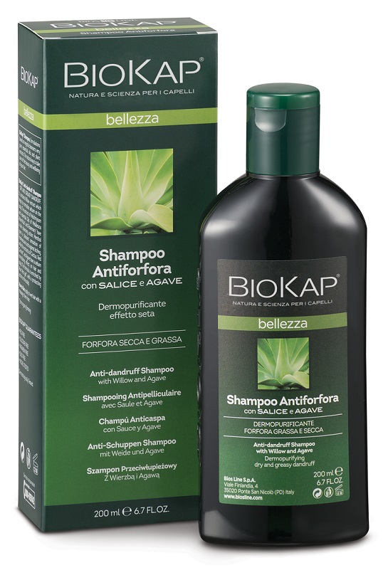 BIOKAP BELLEZZA SHAMPOO ANTIFORFORA 200 ML BIOSLINE - goldeneffe.it