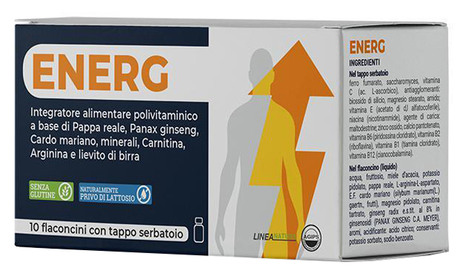 ENERG 10 FLACONCINI 10 ML CON TAPPO SERBATOIO - goldeneffe.it