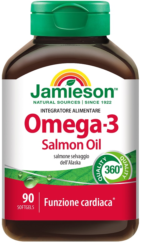 JAMIESON OMEGA 3 SALMON OIL 90 PERLE - goldeneffe.it