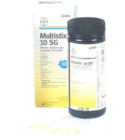 STRISCIA REATTIVA MULTITEST MULTISTIX 10SG 25 PEZZI - goldeneffe.it