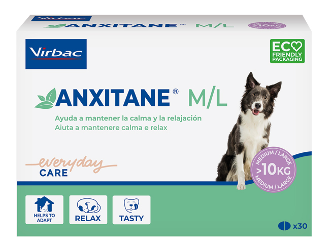ANXITANE M/L SUPPLEMENTO NUTRIZIONALE SCATOLA 30 COMPRESSE APPETIBILI - goldeneffe.it