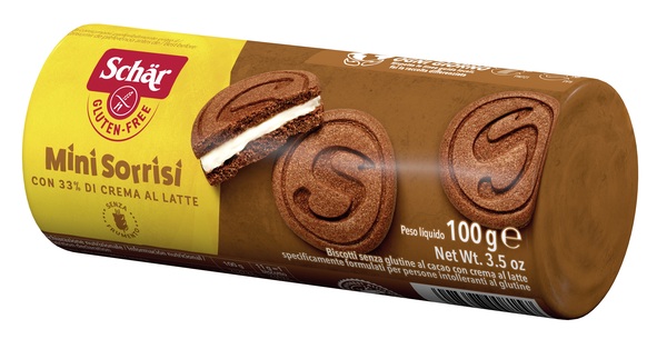 SCHAR MINI SORRISI CON CREMA AL LATTE 100 G - goldeneffe.it
